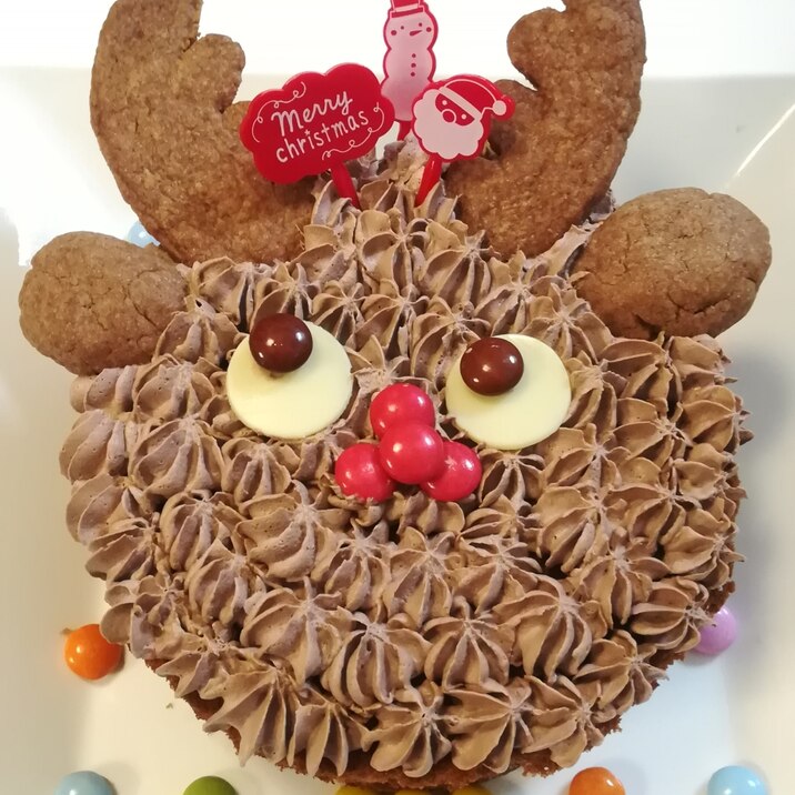 クリスマスに トナカイのケーキ レシピ 作り方 By Mywayuayu 楽天レシピ